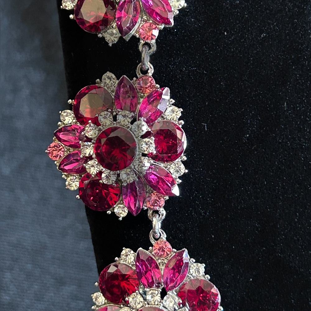 Charter Club Faux Gem Necklace  Ruby to Pink